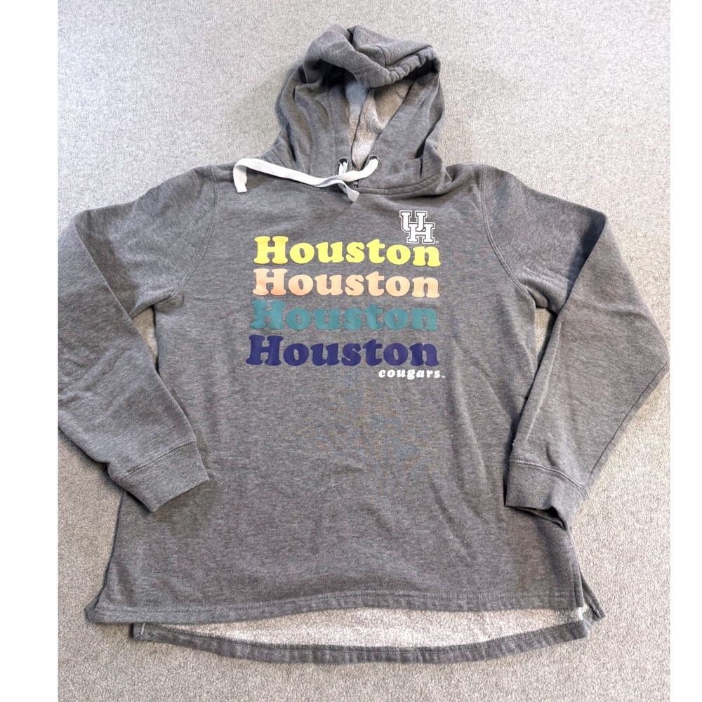 Champion University of Houston Hoodie Women's Medium Gray Cougars Sweatshirt
